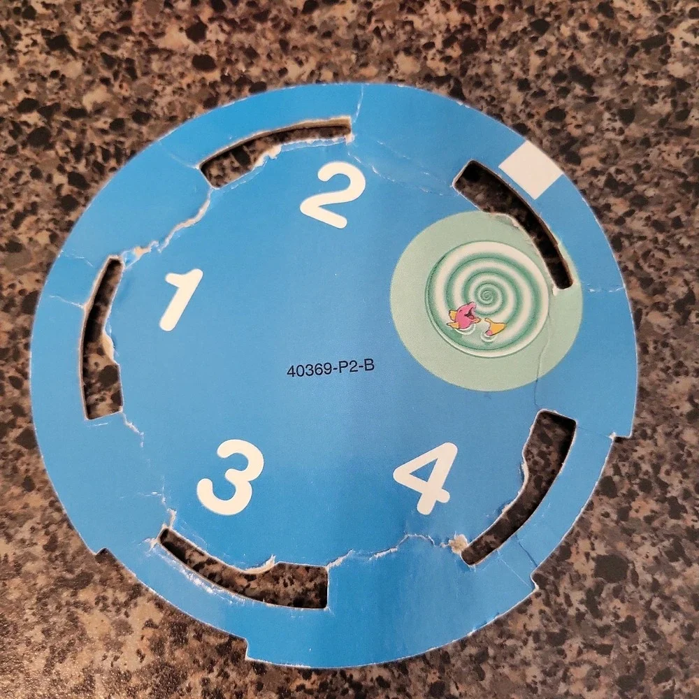 Vintage Playskool Slide 'N Ride Complete Preschool Board Game Color Counting